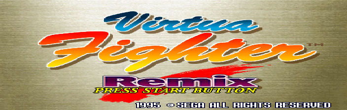 Virtua Fighter Remix Title Screen